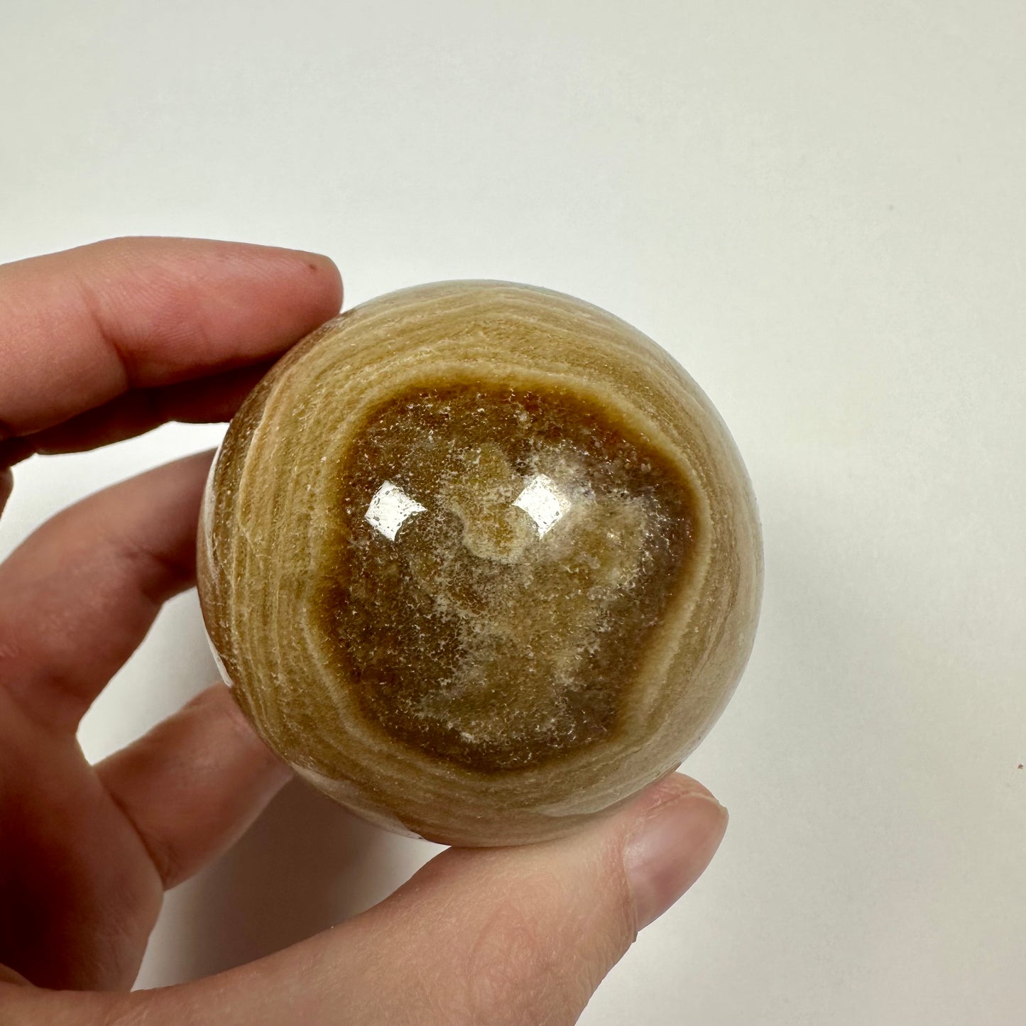 Chocolate Calcite Sphere