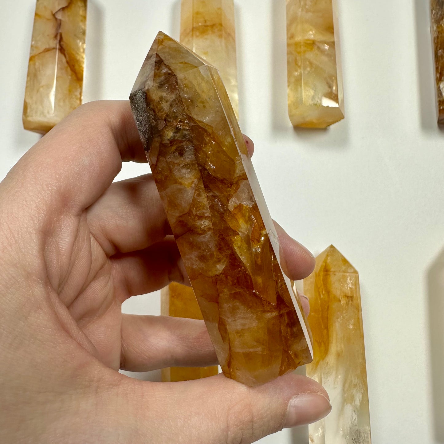 Golden Healer Quartz Tower (A)