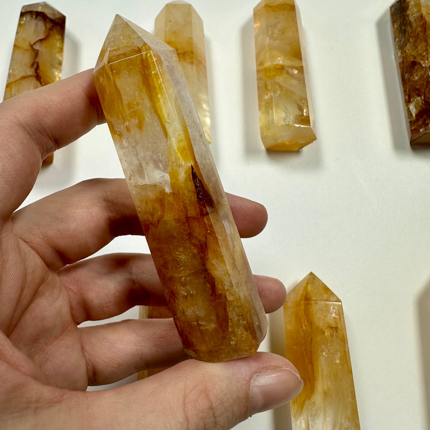 Golden Healer Quartz Tower (B)
