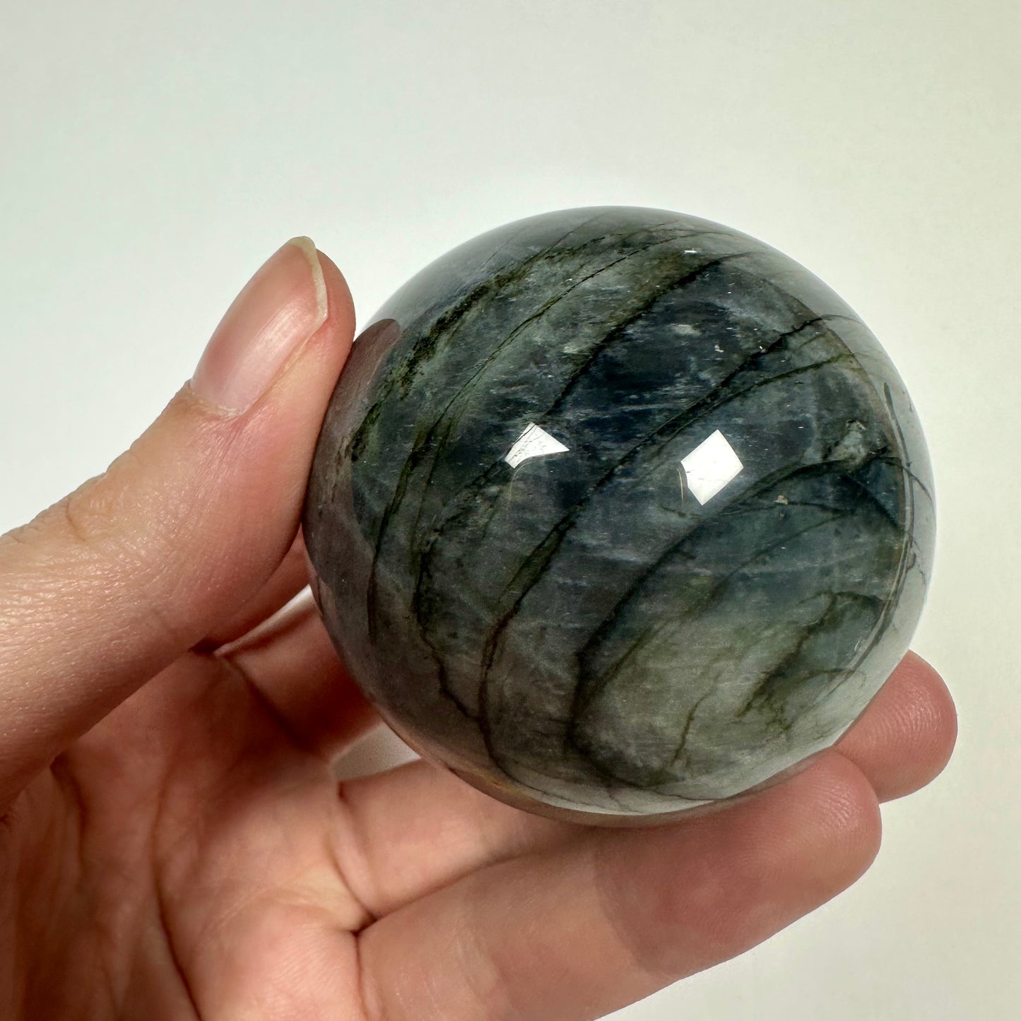 Sunset Flash Labradorite Sphere