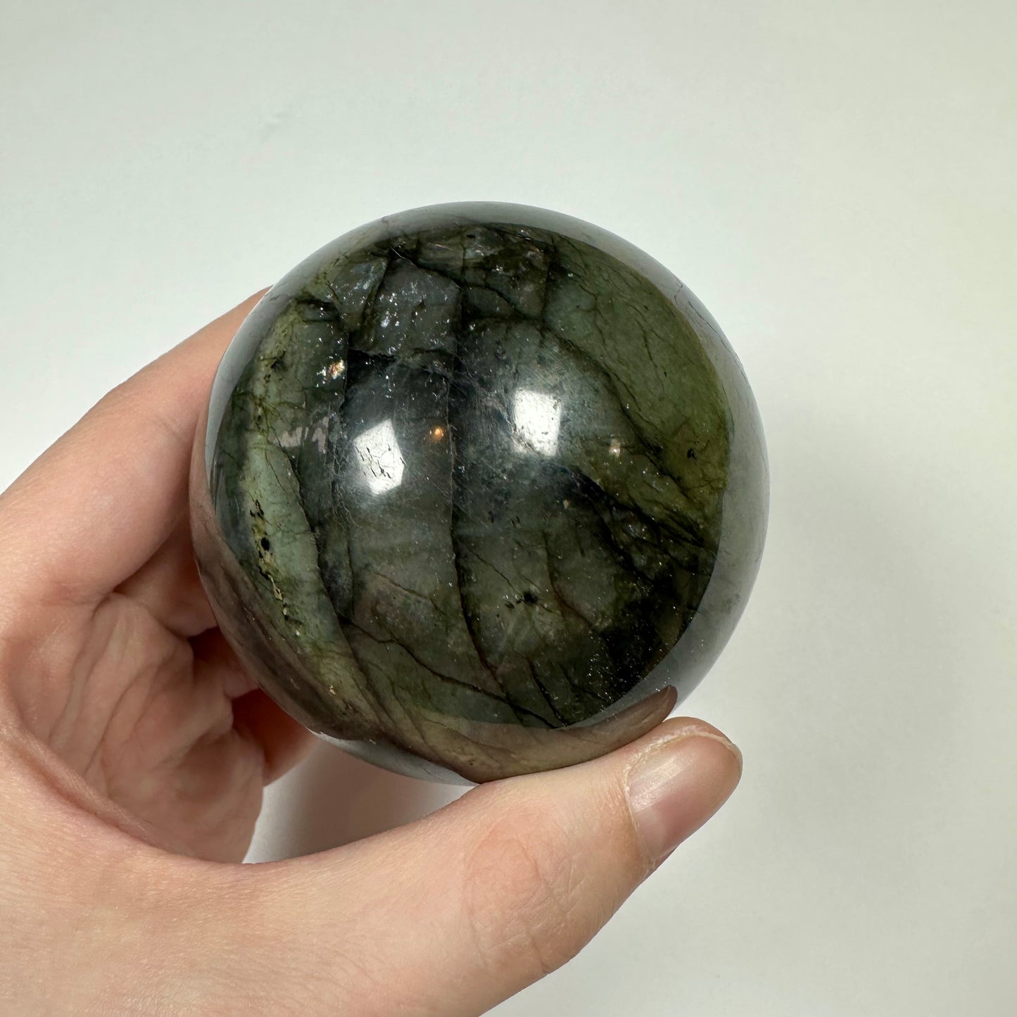 Blue Flash Labradorite Sphere (A)