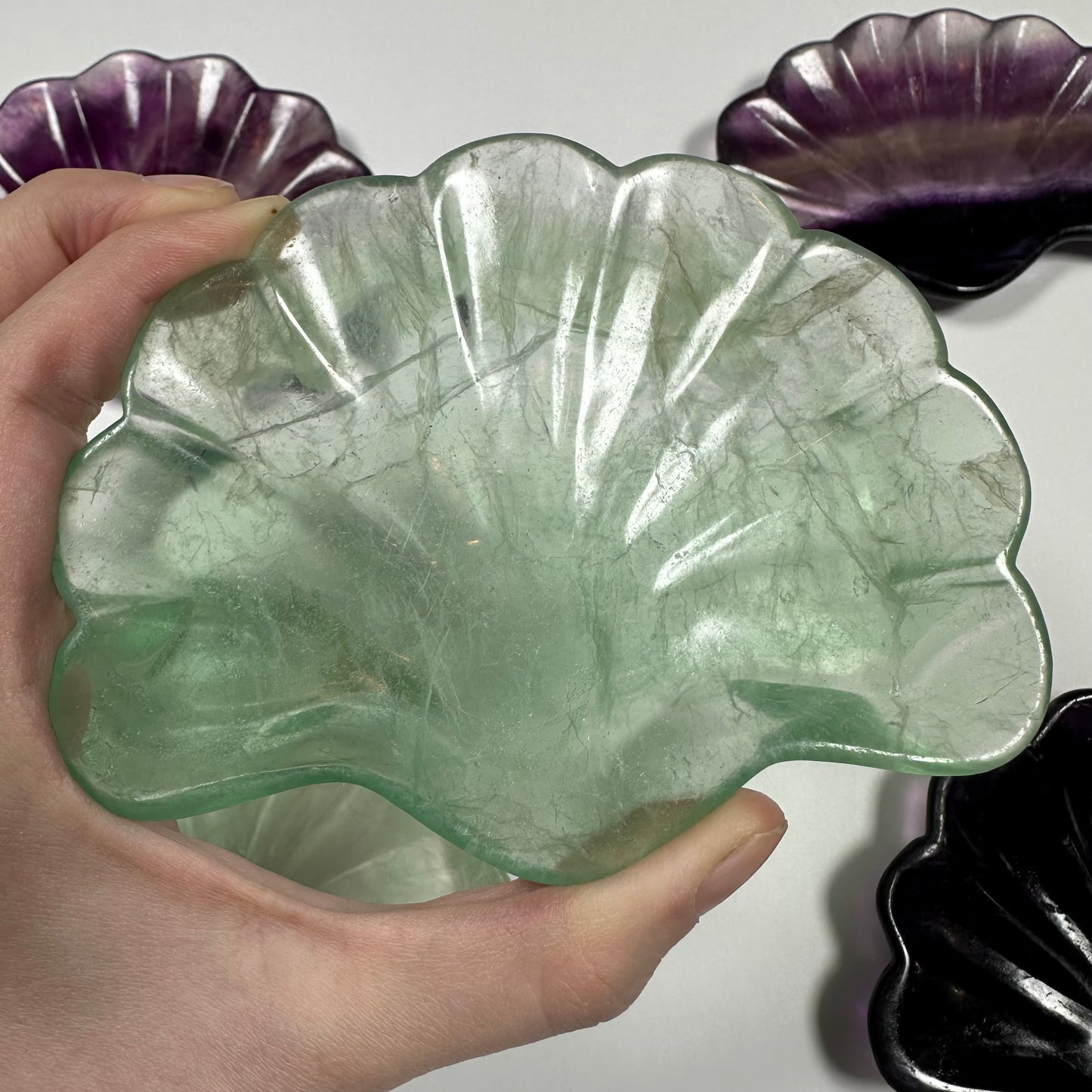 Fluorite Seashell Bowl (E)