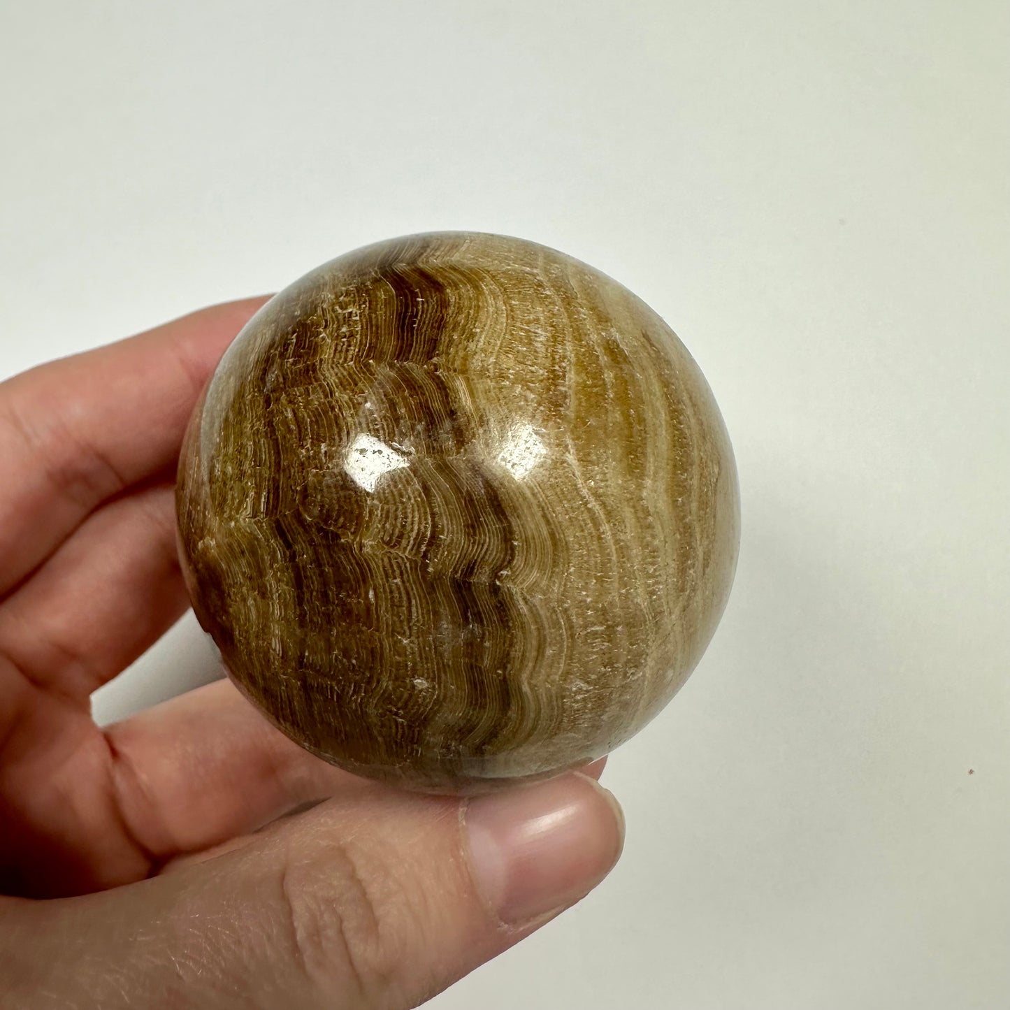 Chocolate Calcite Sphere