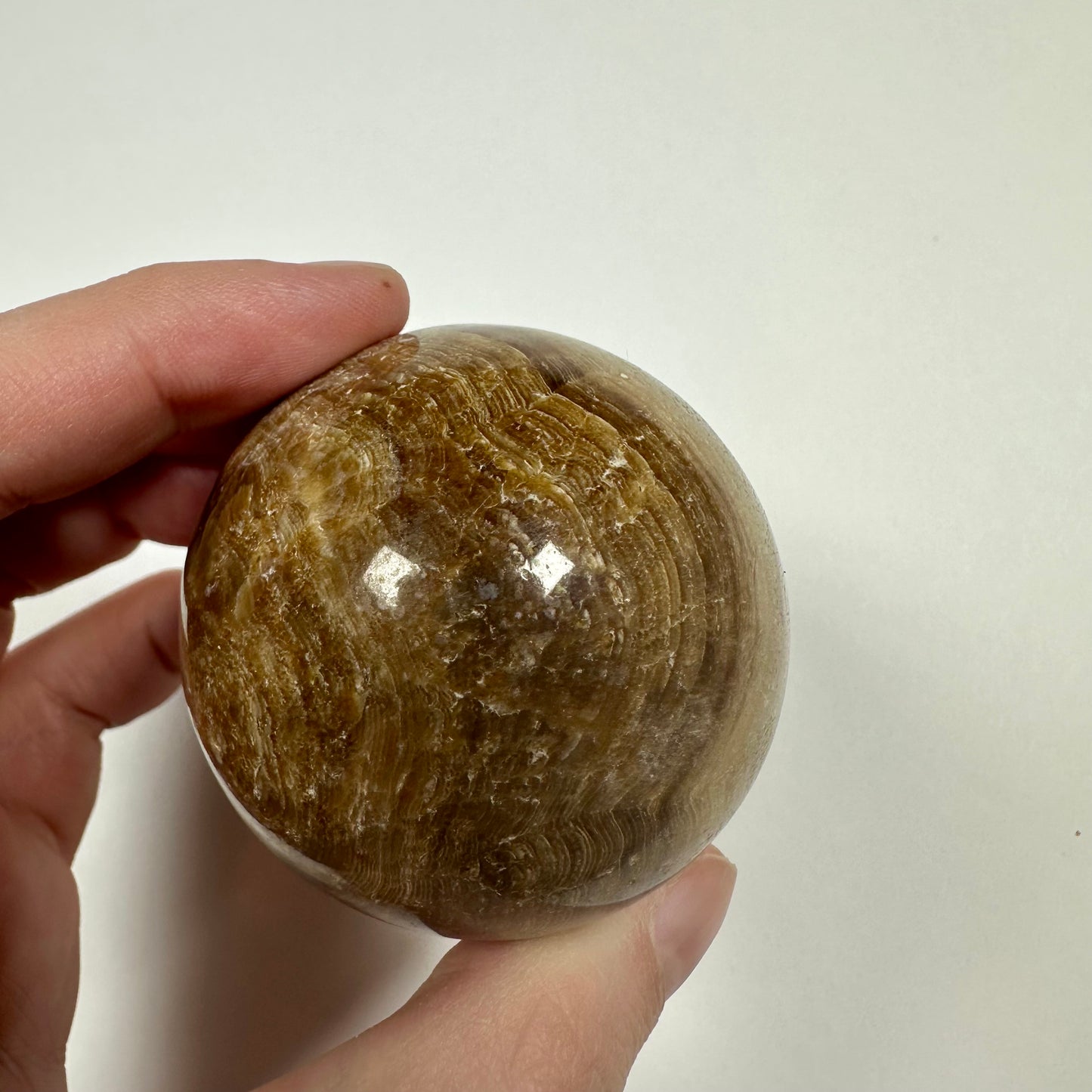 Chocolate Calcite Sphere