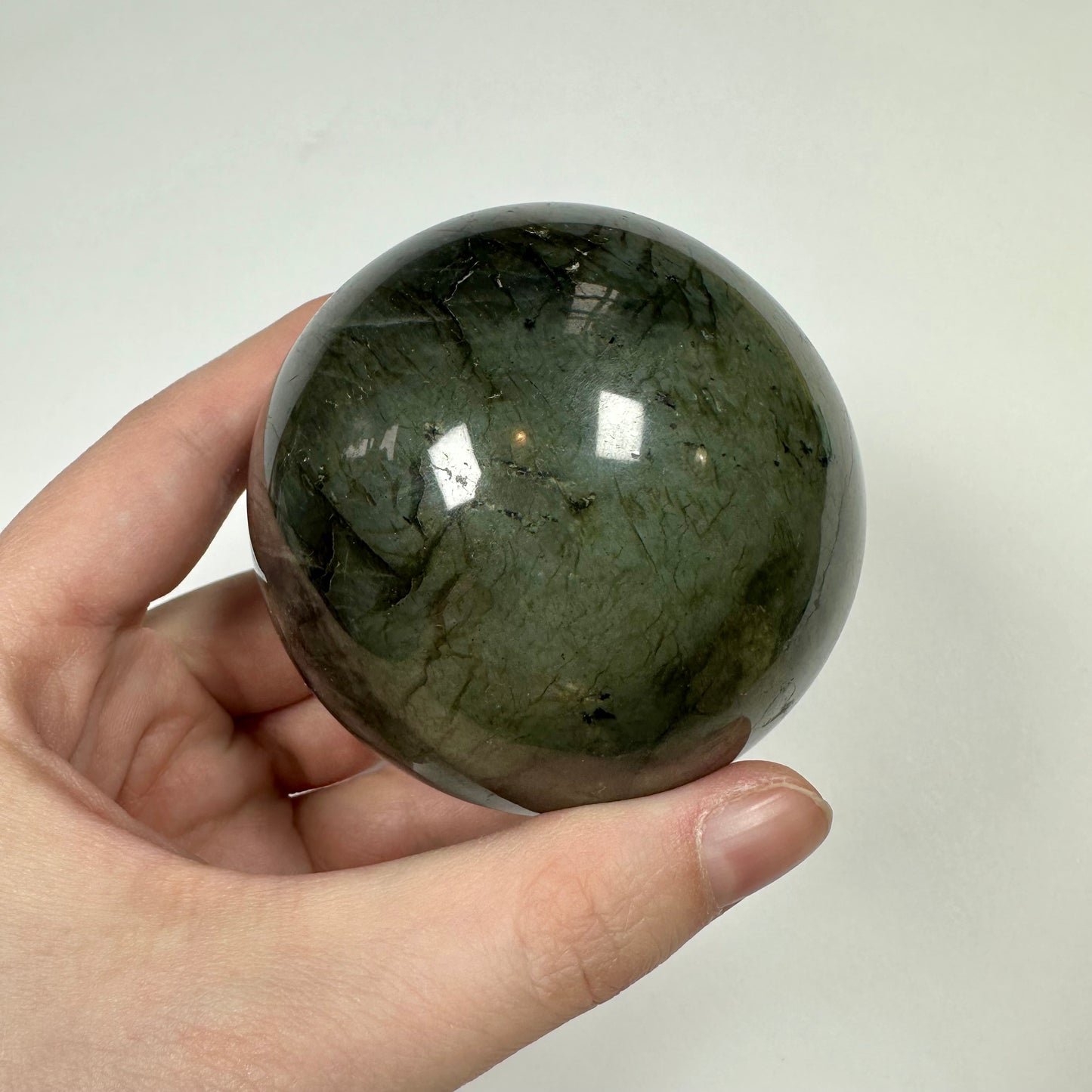 Blue Flash Labradorite Sphere (A)