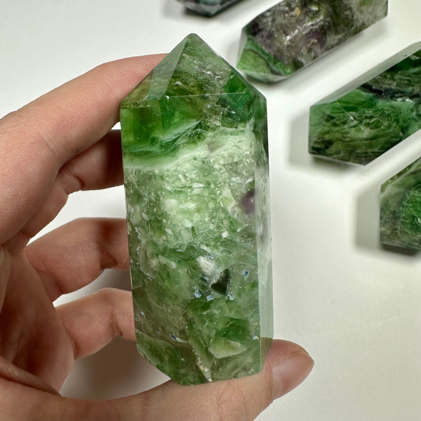 Green Fluorite tower (C)