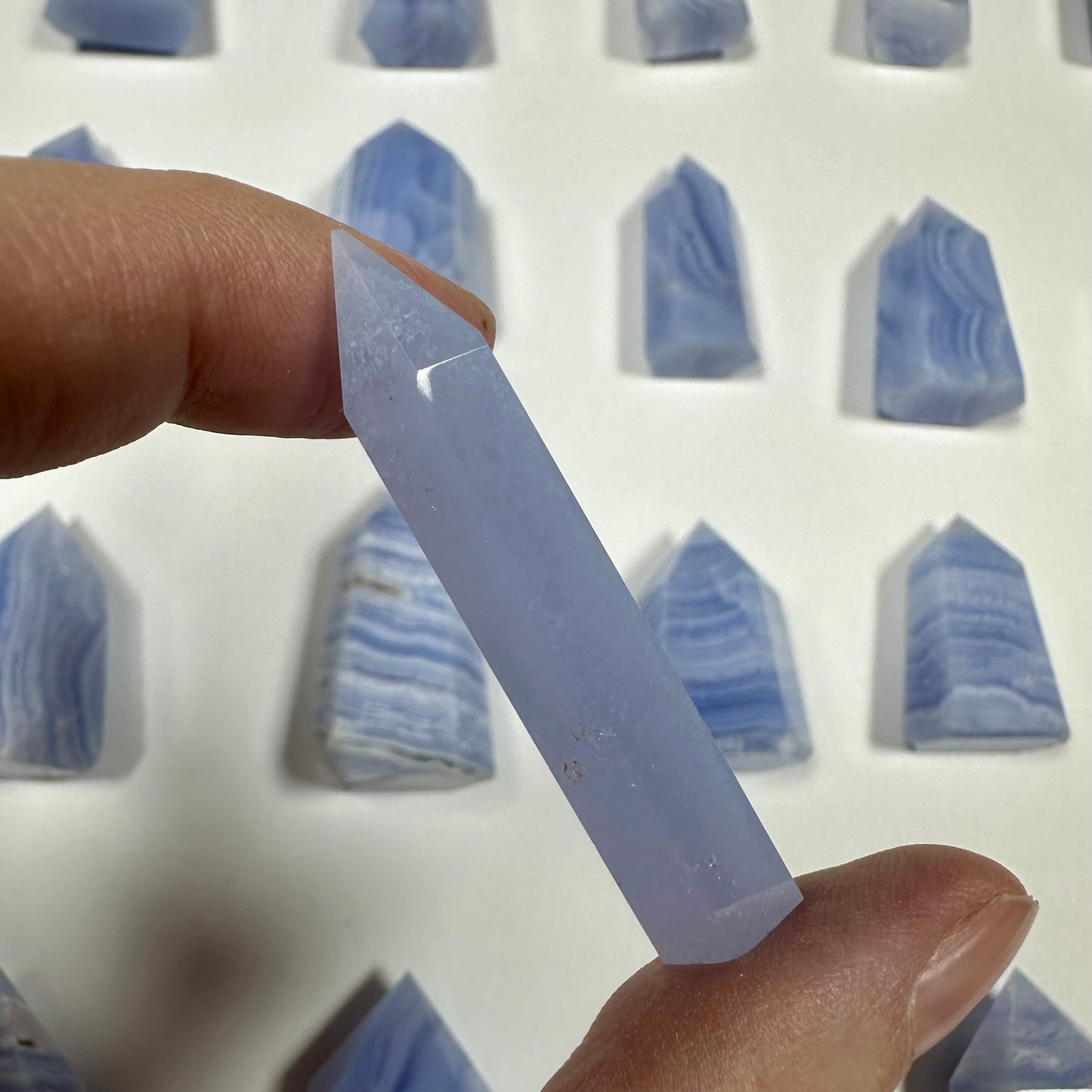 Blue Lace Agate Tower (G)