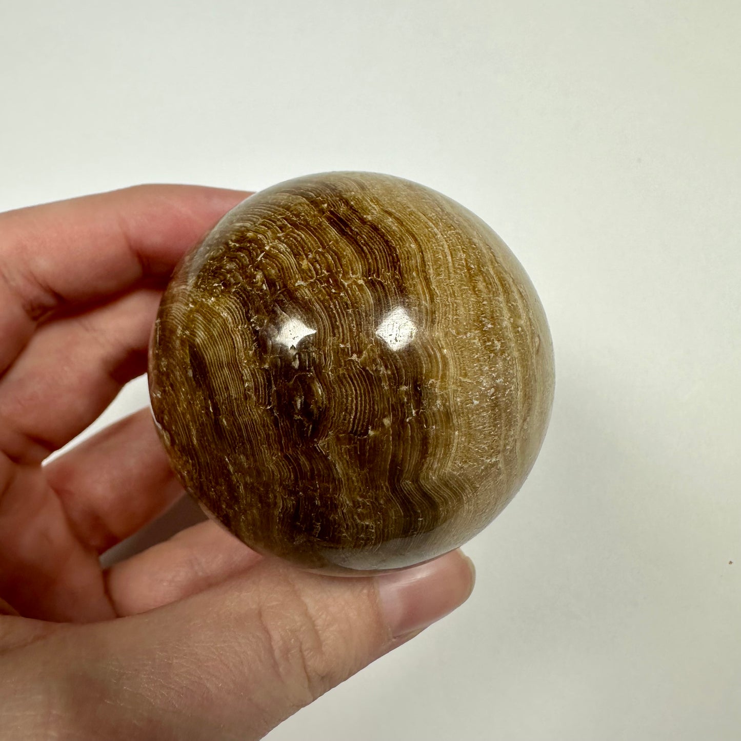 Chocolate Calcite Sphere