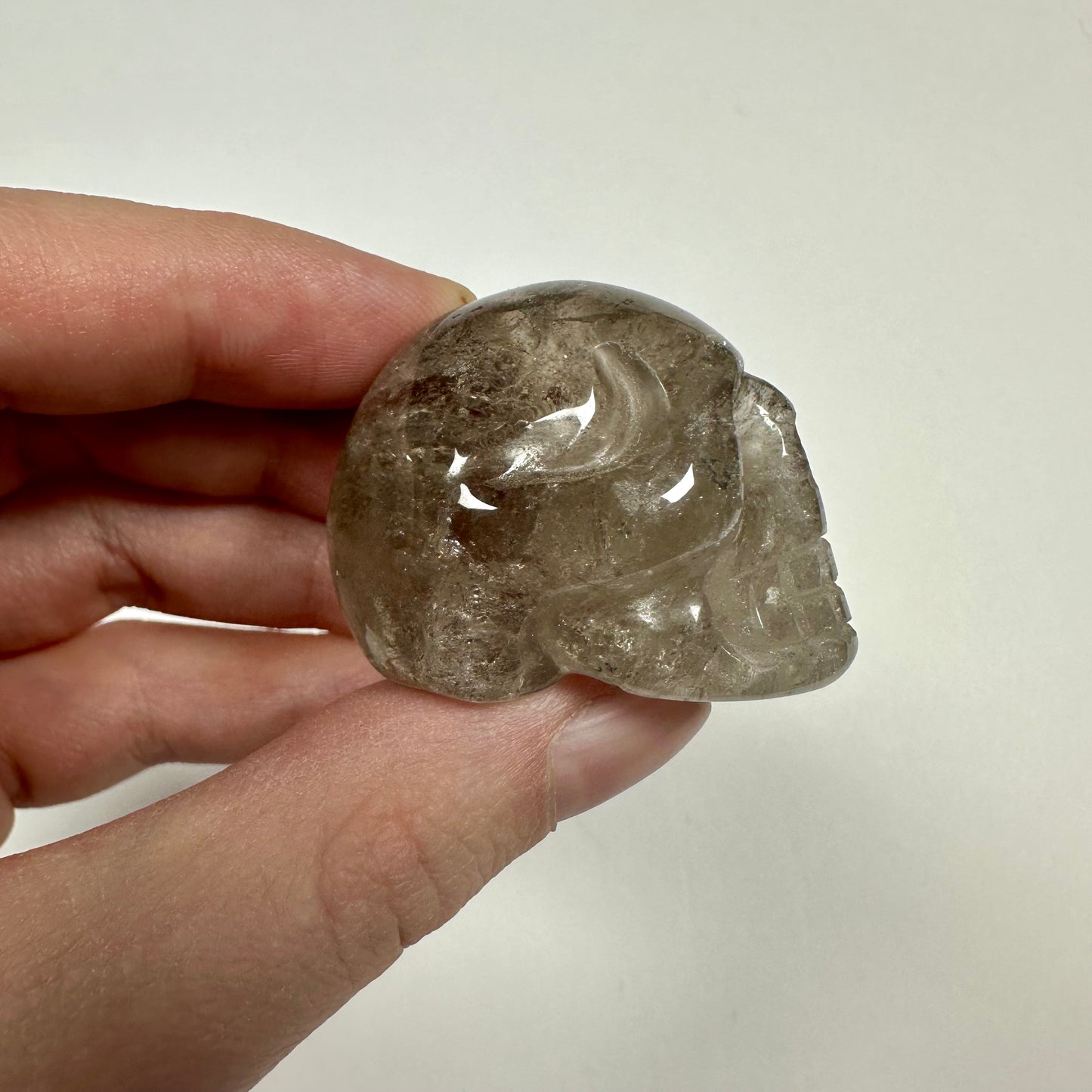 Small Smokey Quartz Skull