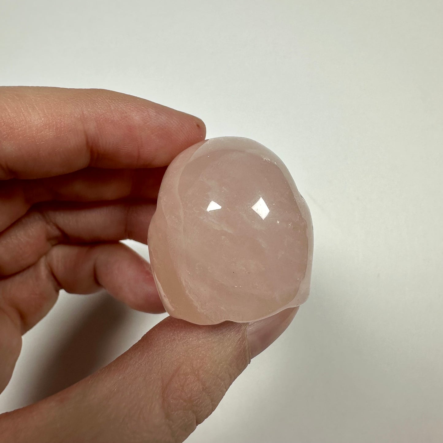 Small Rose Quartz Skull (A)