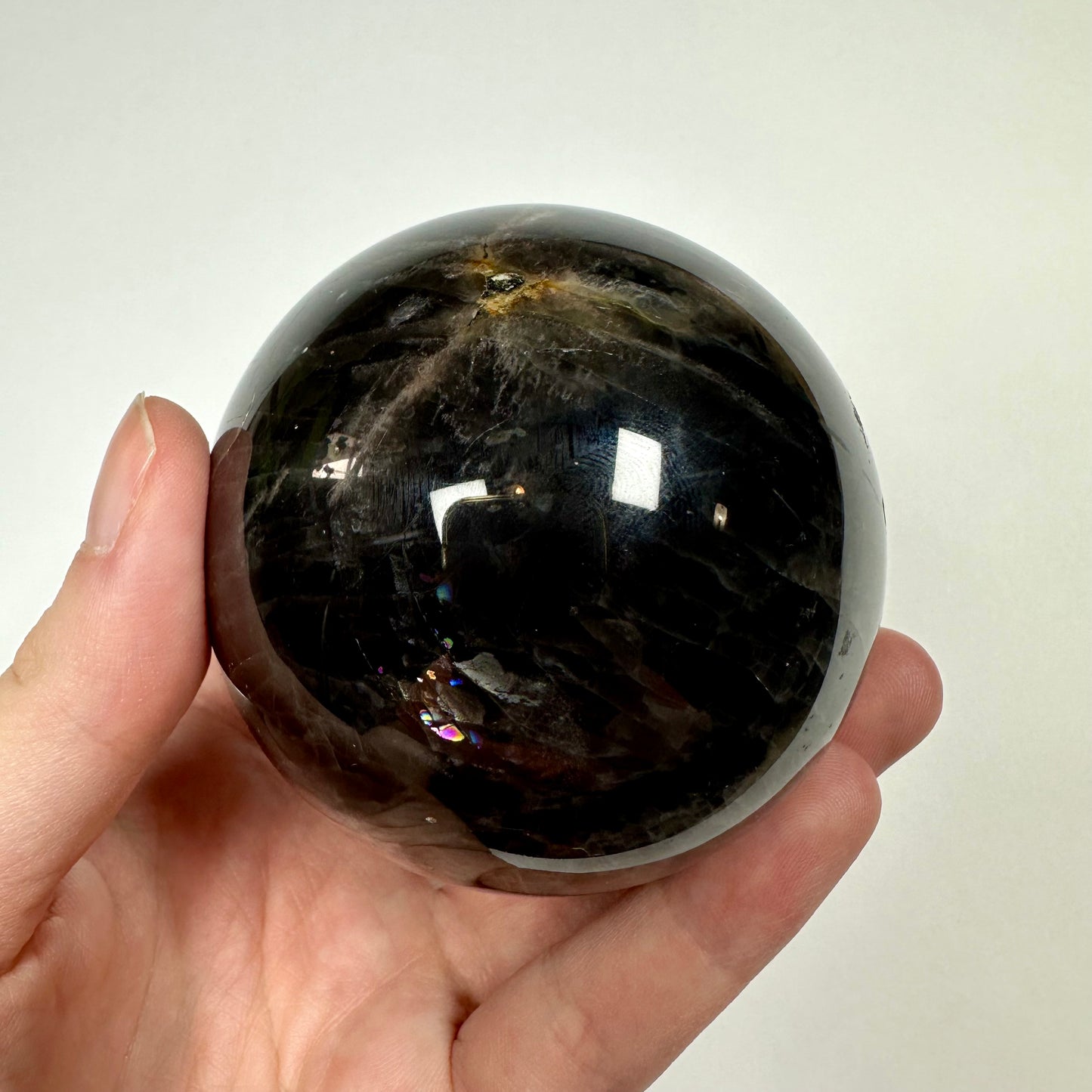 Black Moonstone Sphere (A)