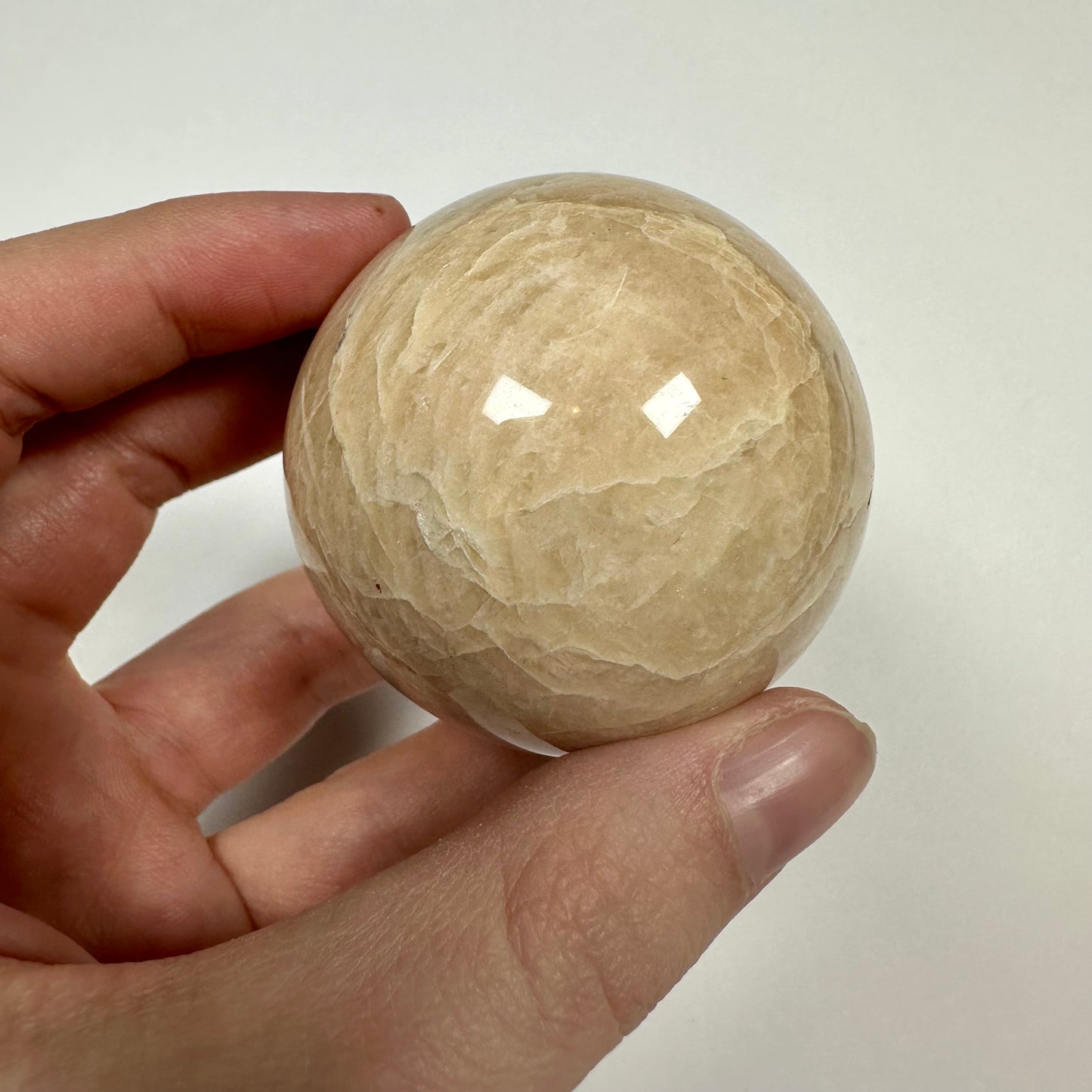 Creamy Moonstone Sphere