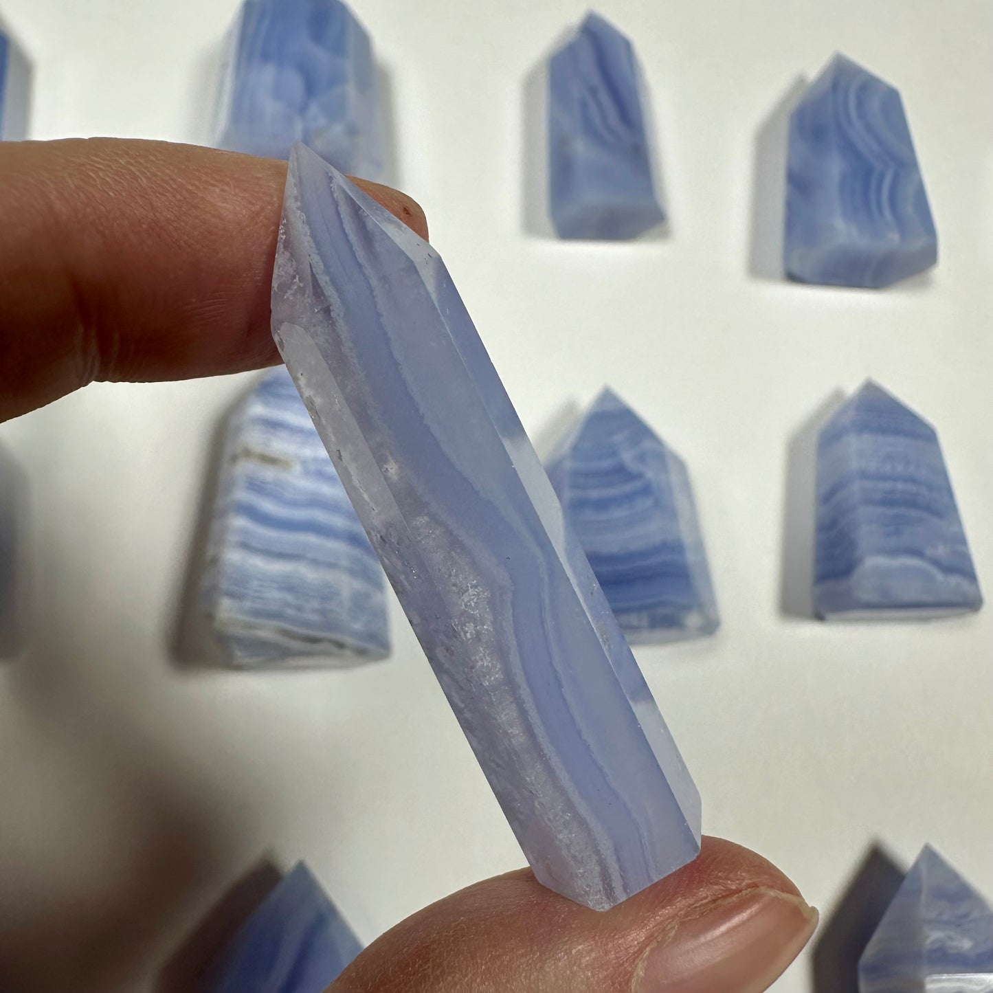 Blue Lace Agate Tower (G)