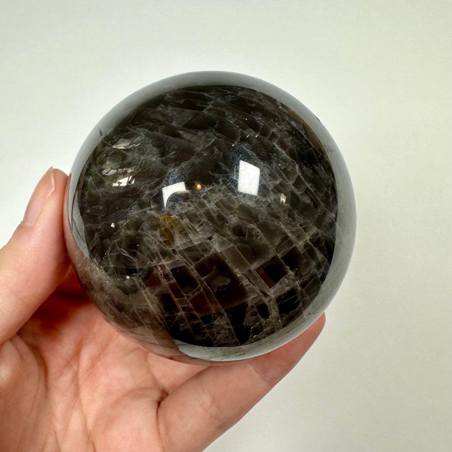 Black Moonstone Sphere (A)