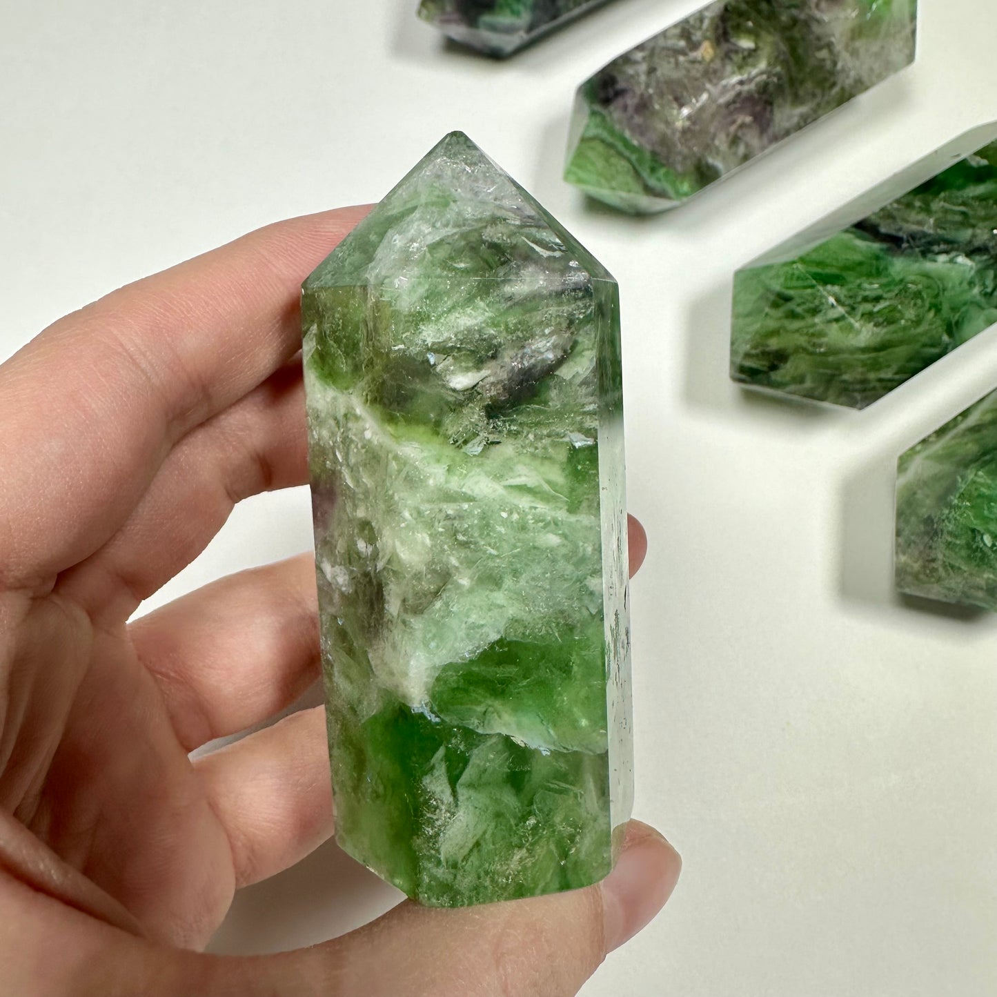 Green Fluorite tower (C)