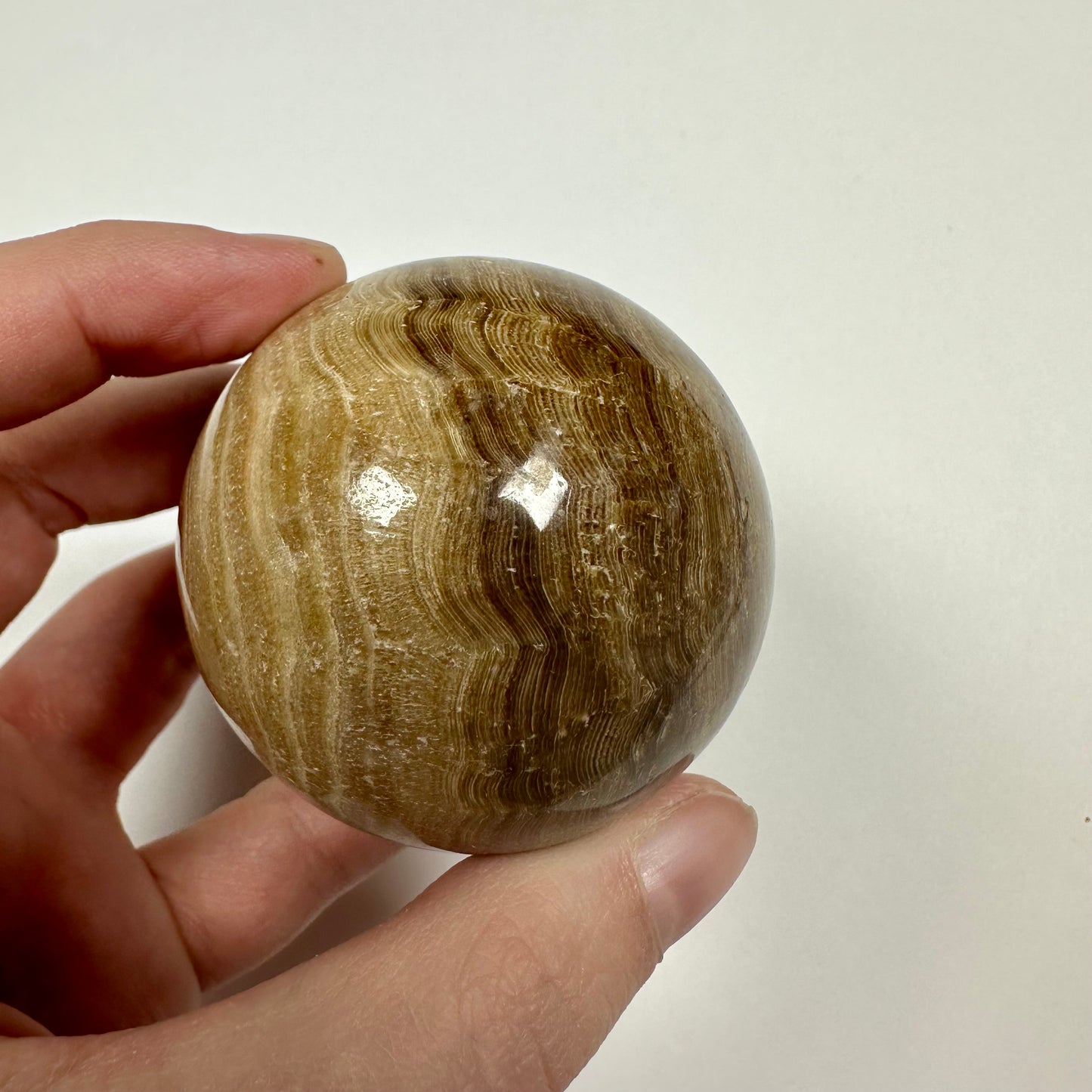 Chocolate Calcite Sphere