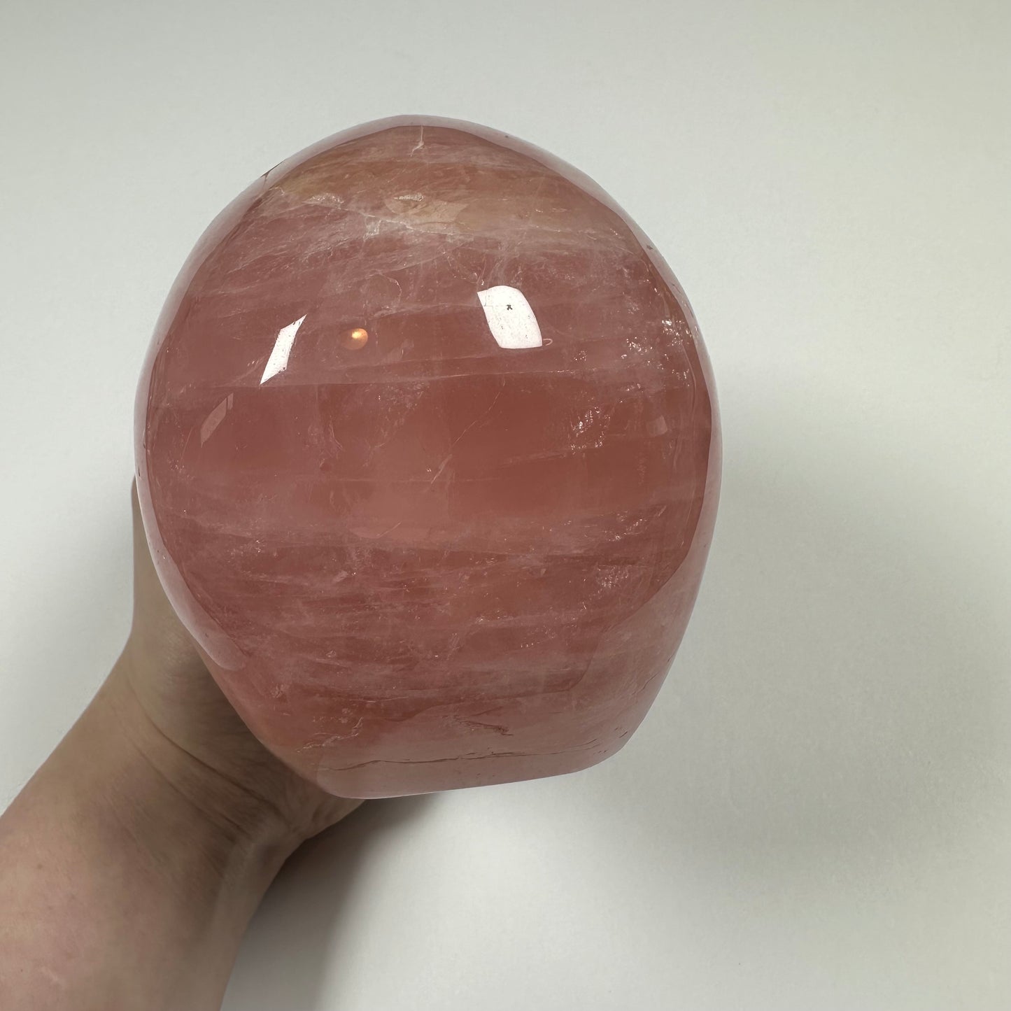Large Rose Quartz Skull