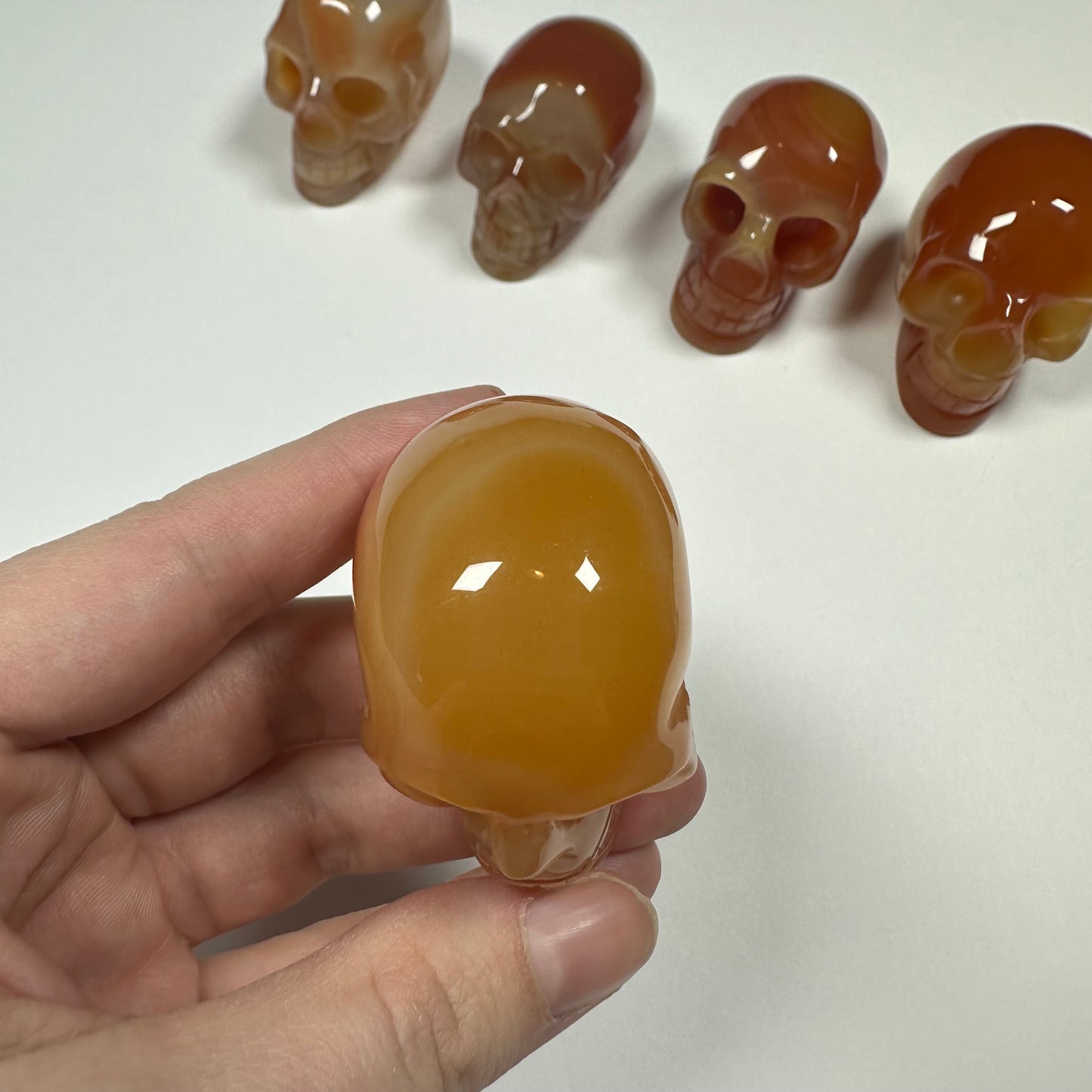 Carnelian Agate Skull (B)