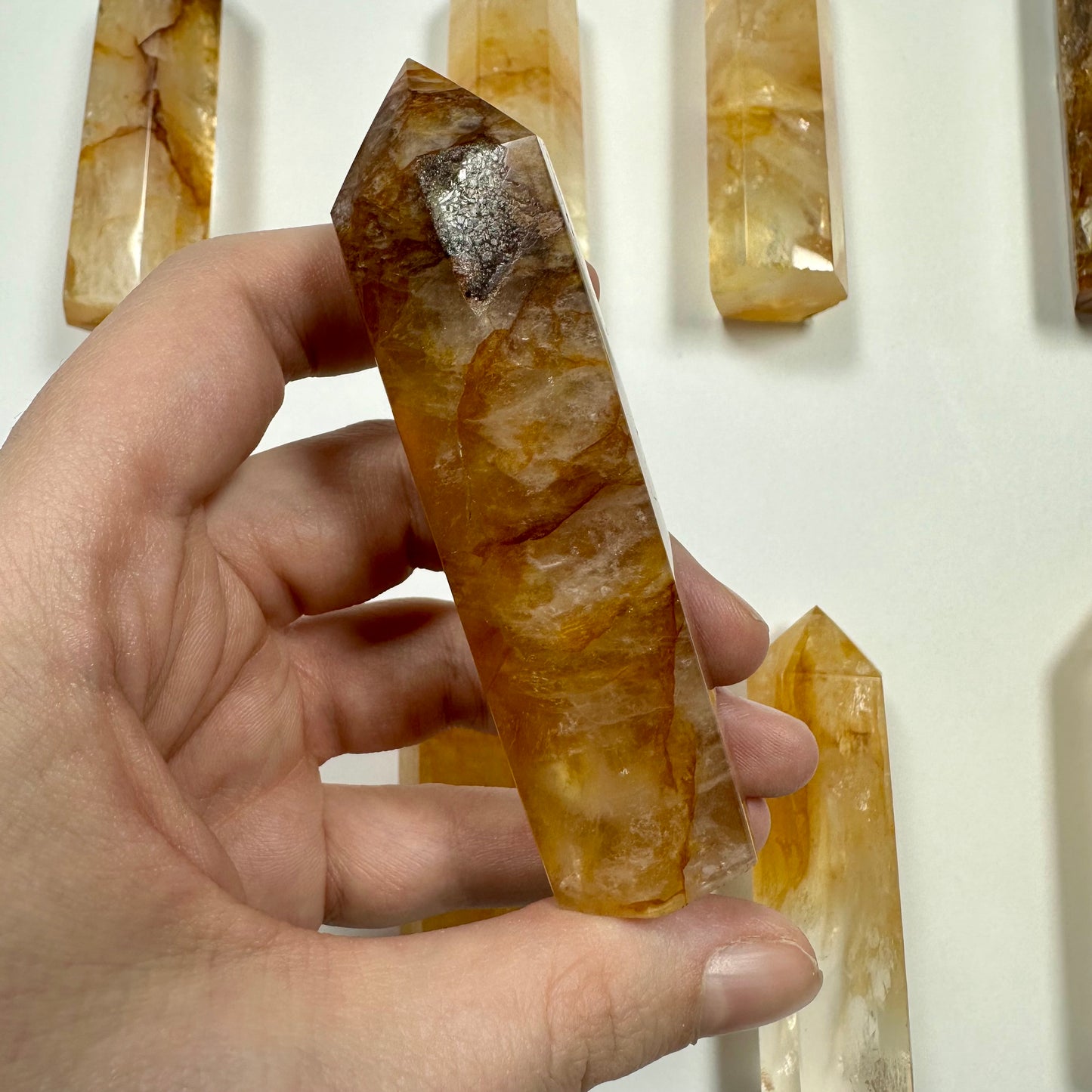 Golden Healer Quartz Tower (A)