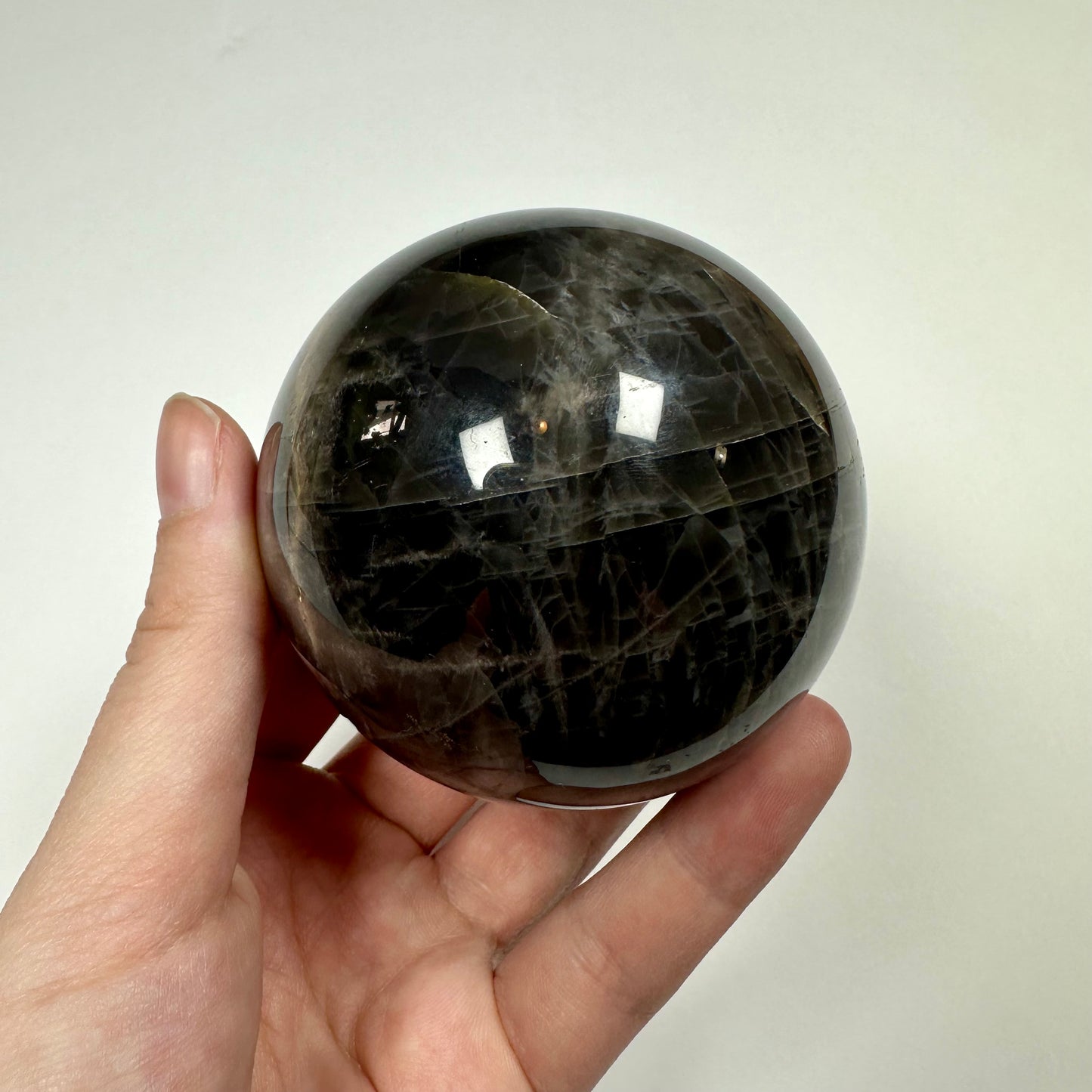 Black Moonstone Sphere (A)