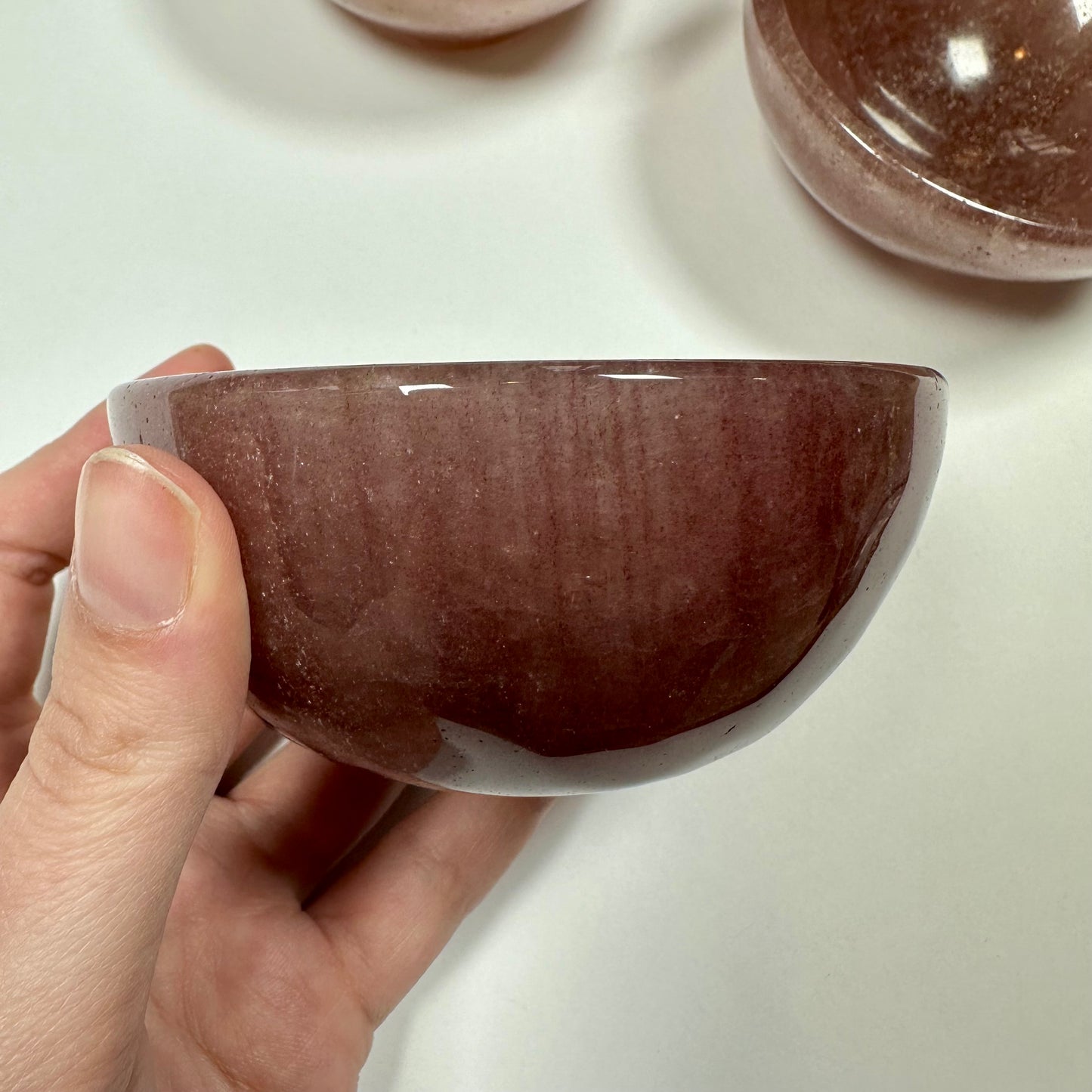 Strawberry Quartz Bowl (C)
