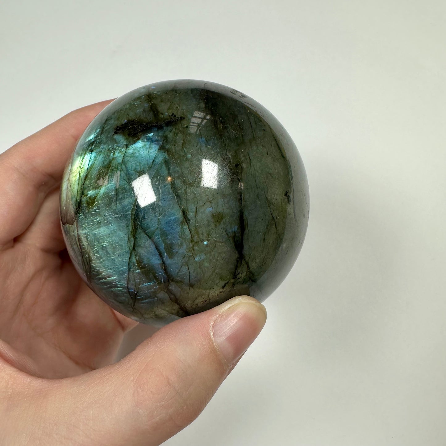 Blue Flash Labradorite Sphere (A)