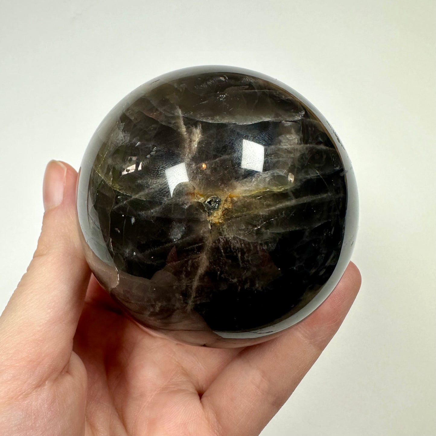 Black Moonstone Sphere (A)