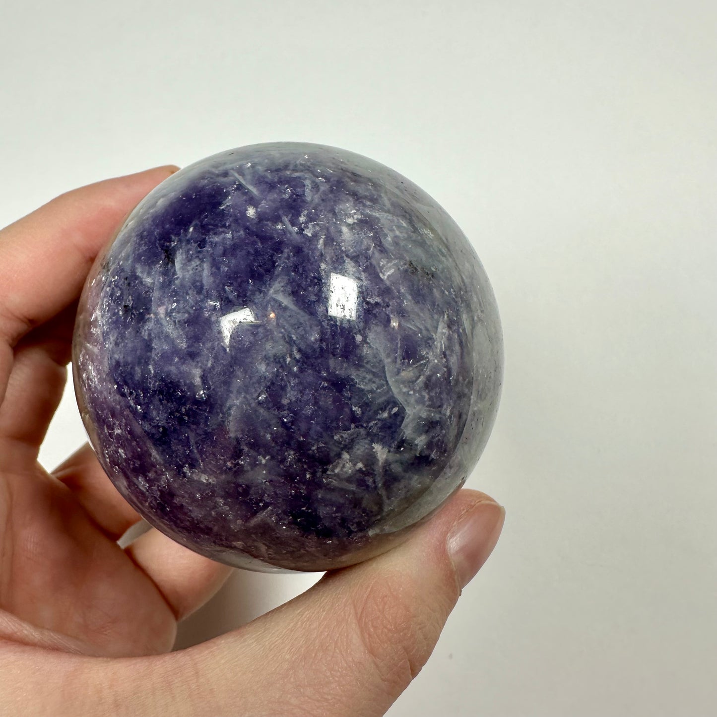 Unicorn Stone - Lepidolite Smokey Quartz Pink Tourmaline Sphere