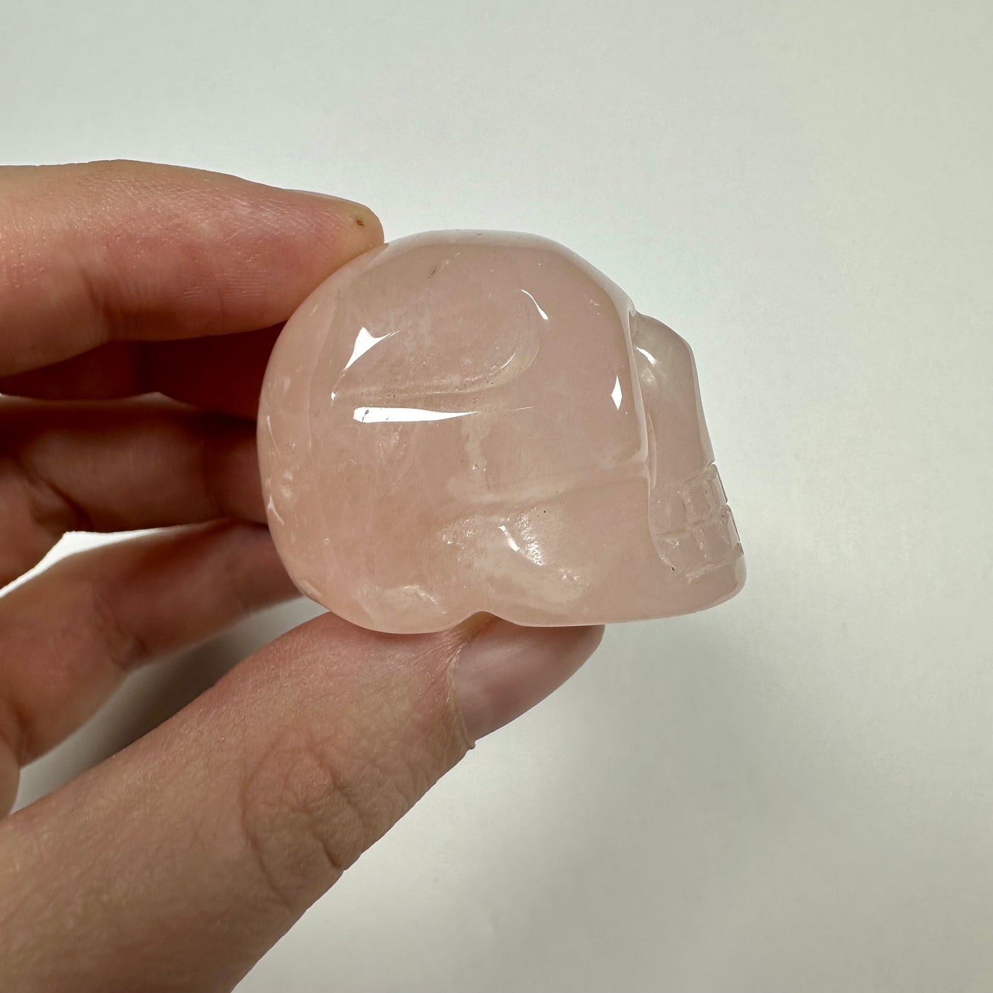 Small Rose Quartz Skull (A)