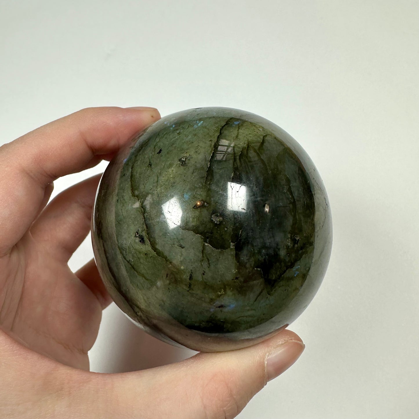 Blue Flash Labradorite Sphere (A)