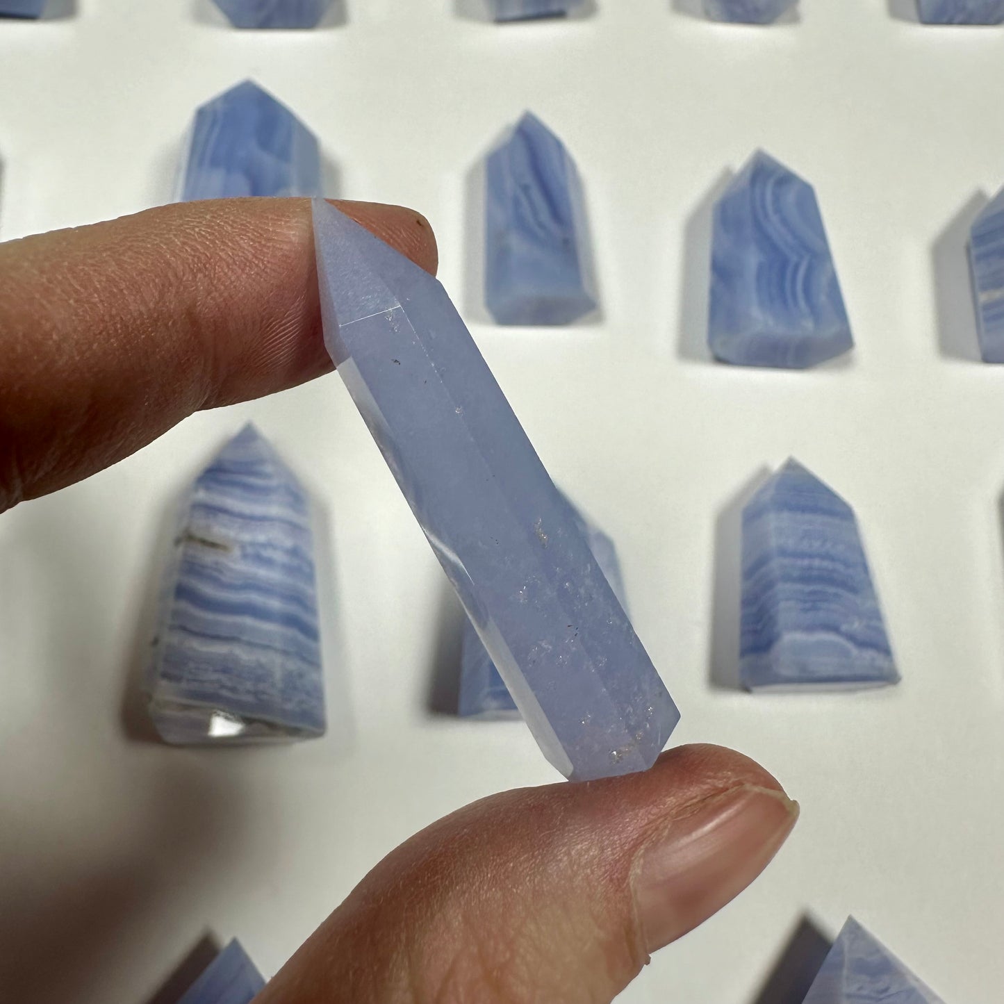 Blue Lace Agate Tower (F)