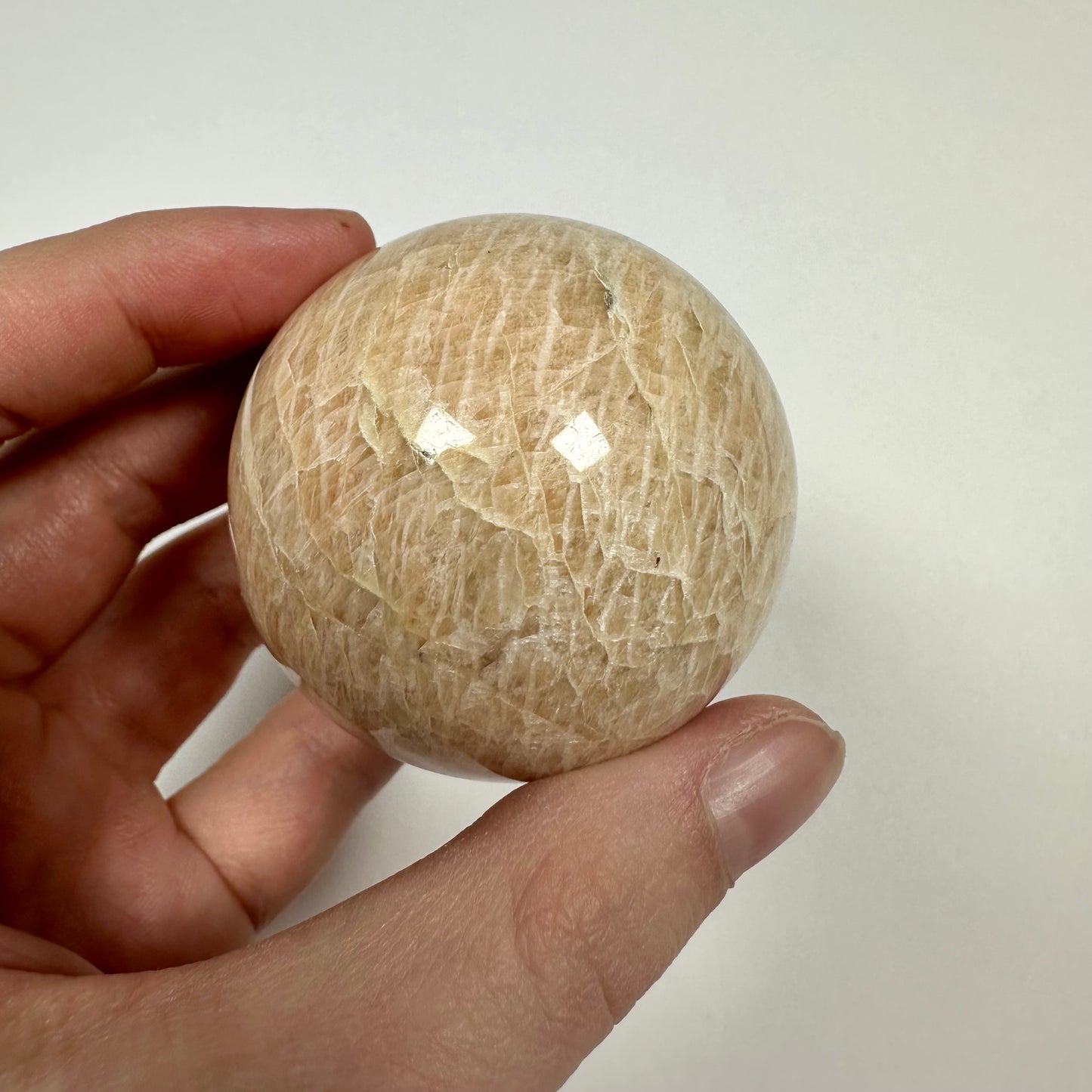 Creamy Moonstone Sphere