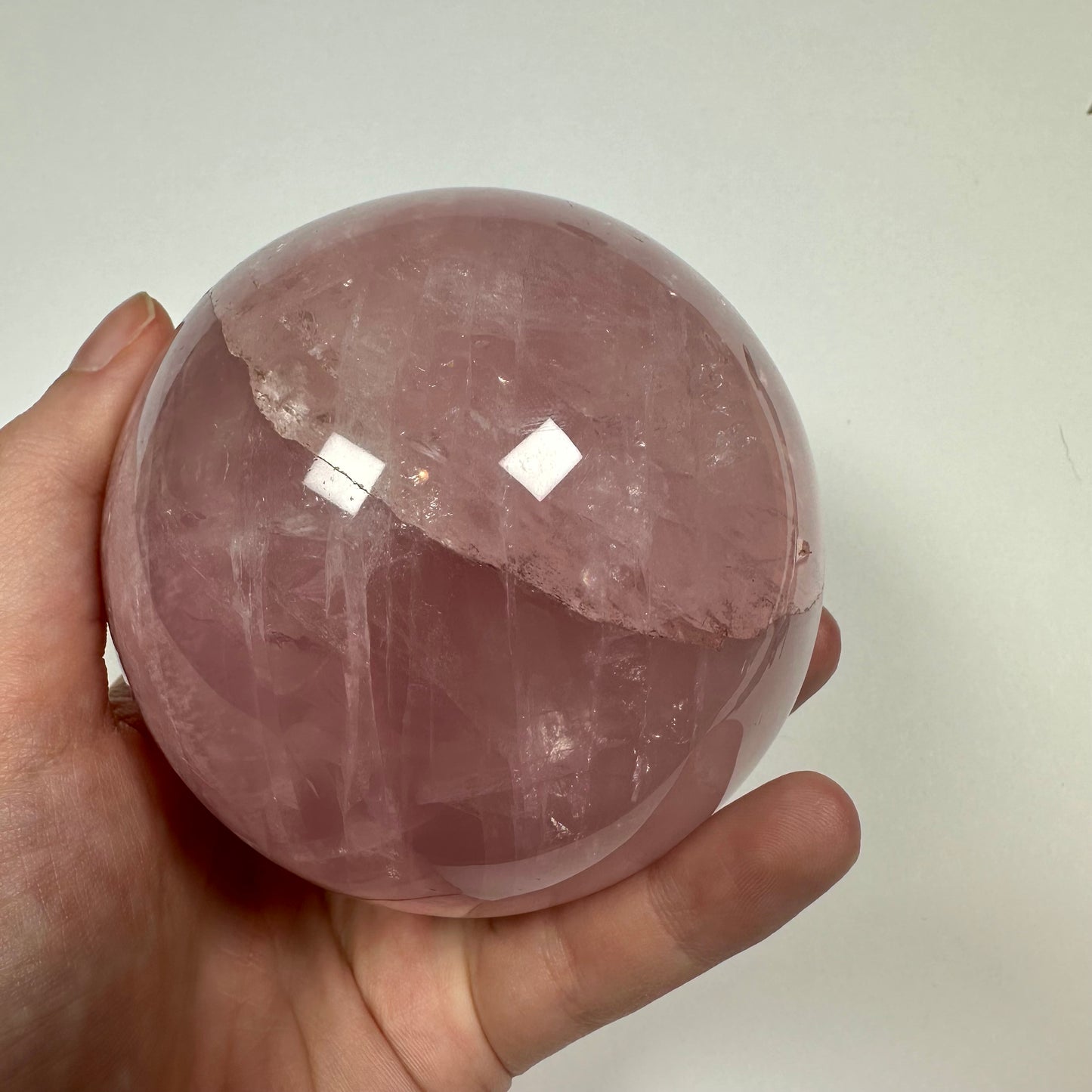 Large Rose Quartz Sphere