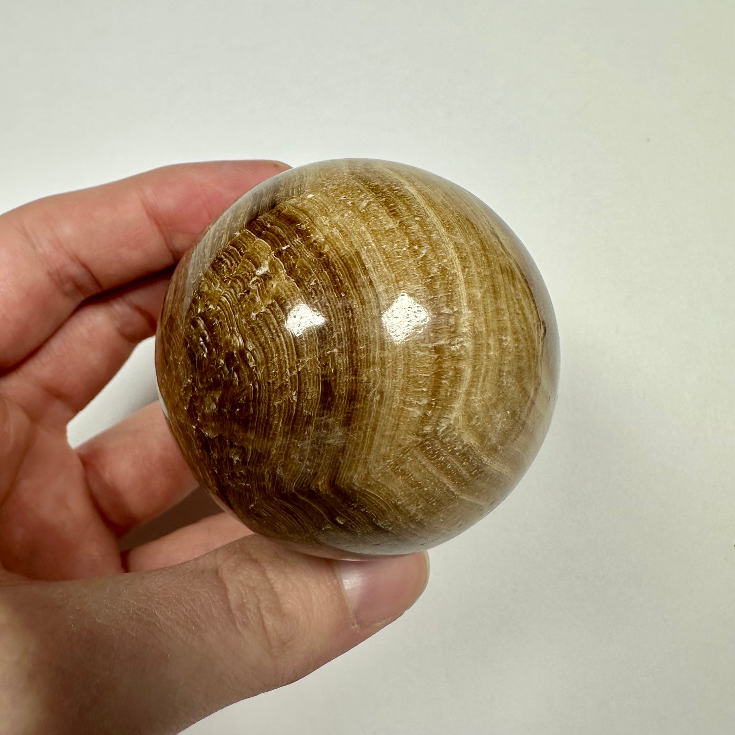 Chocolate Calcite Sphere