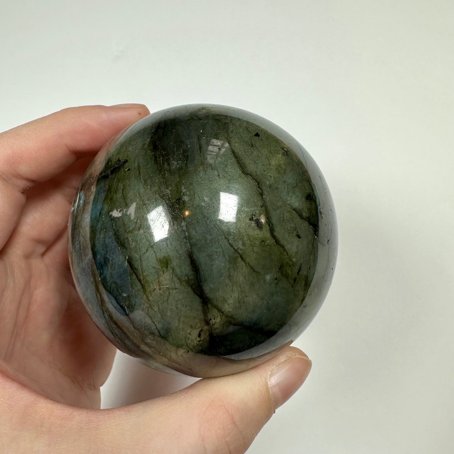 Blue Flash Labradorite Sphere (A)