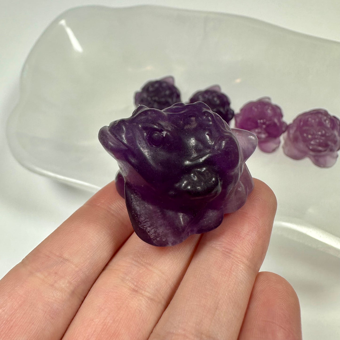 Mini Purple Fluorite Money Toad - Intuitively Picked