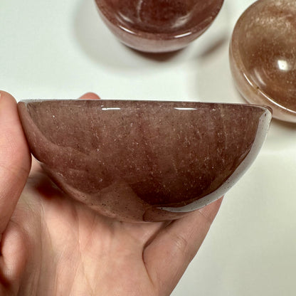 Strawberry Quartz Bowl (A)