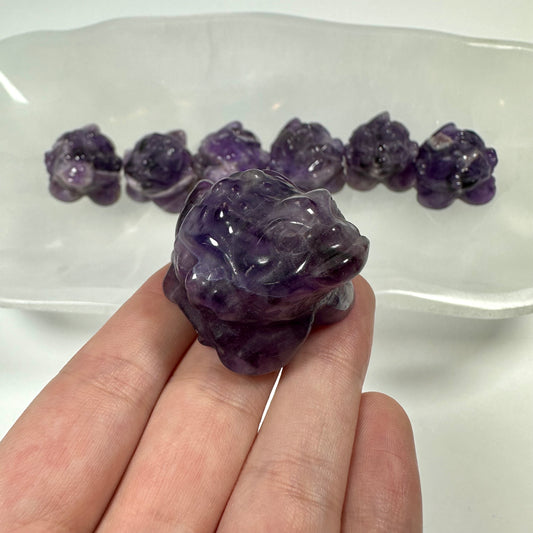 Mini Dream Amethyst Money Toad - Intuitively Picked