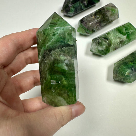 Green Fluorite tower (B)