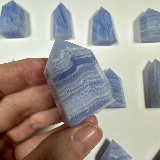 Blue Lace Agate Tower (C)