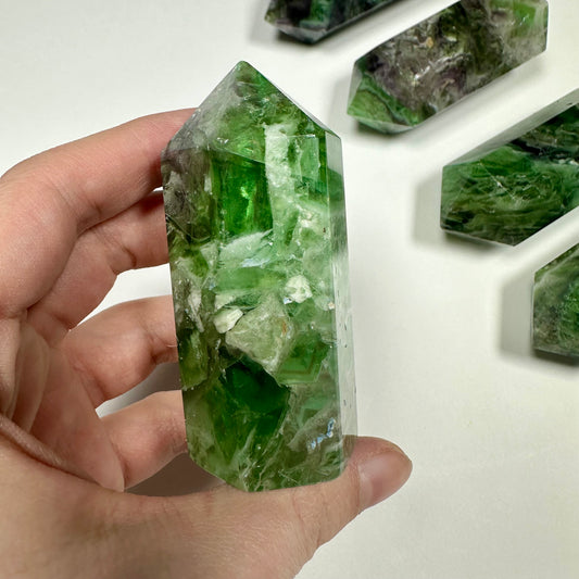 Green Fluorite tower (C)