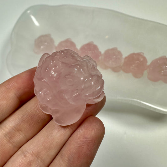 Mini Rose Quartz Money Toad - Intuitively Picked