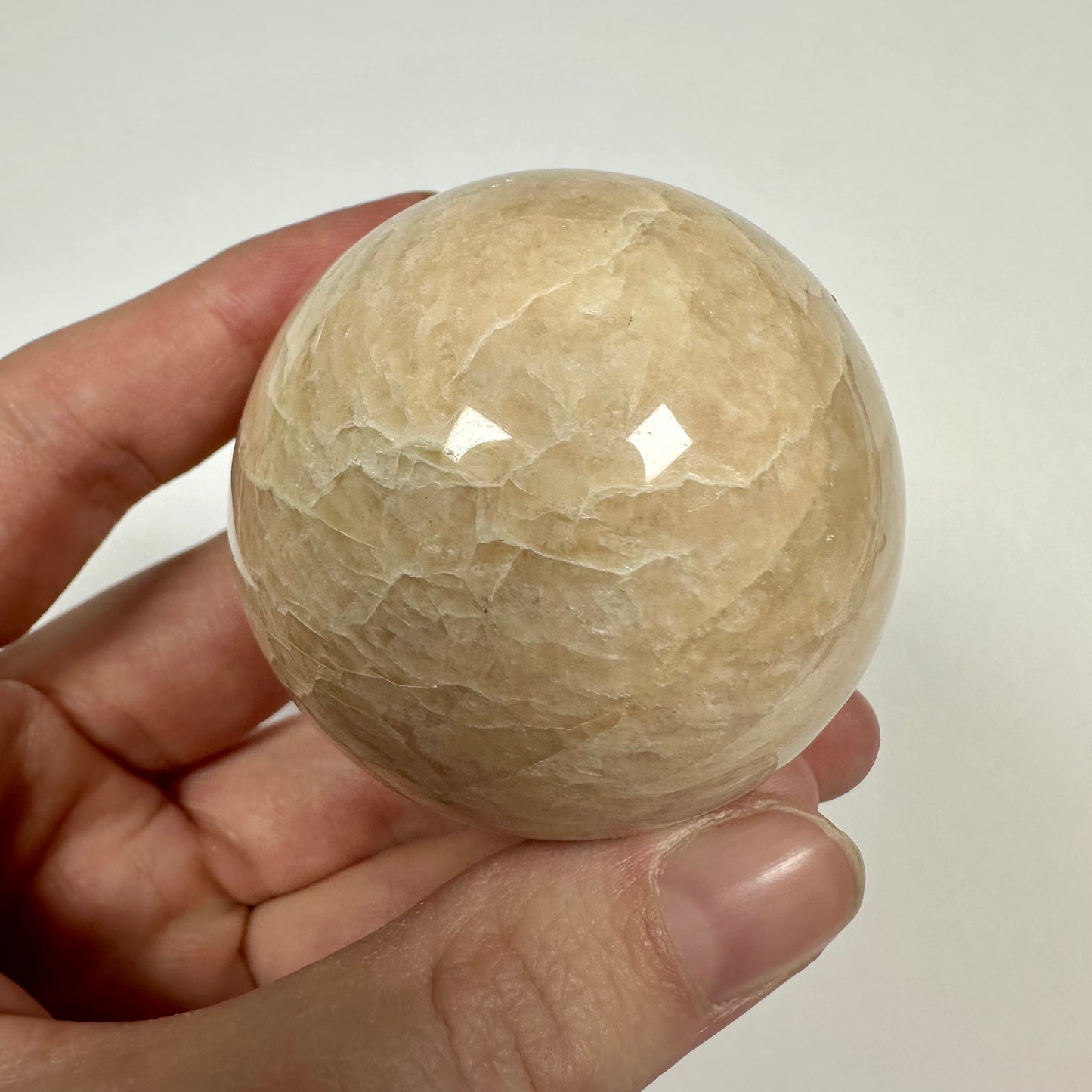 Creamy Moonstone Sphere