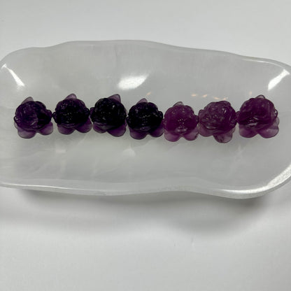 Mini Purple Fluorite Money Toad - Intuitively Picked