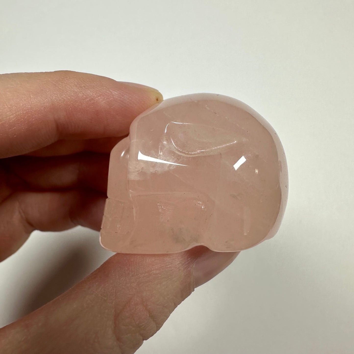 Small Rose Quartz Skull (A)