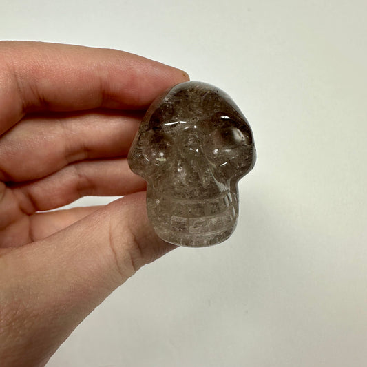 Small Smokey Quartz Skull