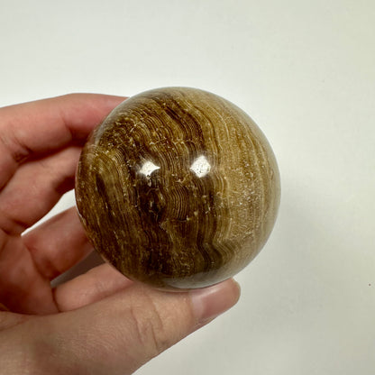 Chocolate Calcite Sphere