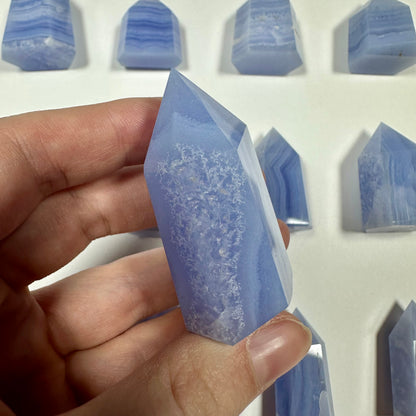 Blue Lace Agate Tower (B)