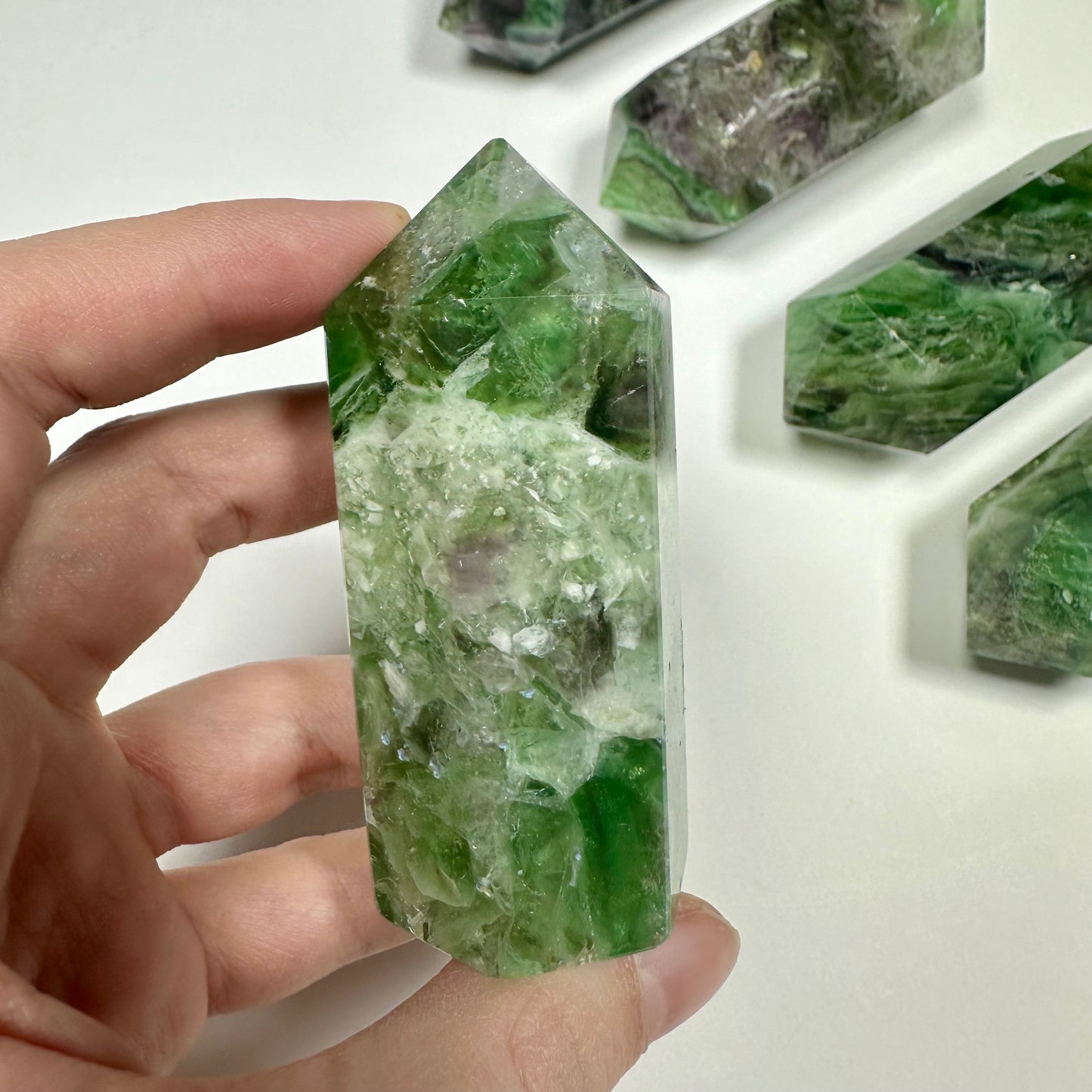 Green Fluorite tower (C)