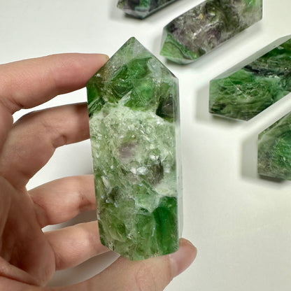 Green Fluorite tower (C)